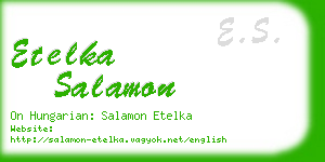 etelka salamon business card